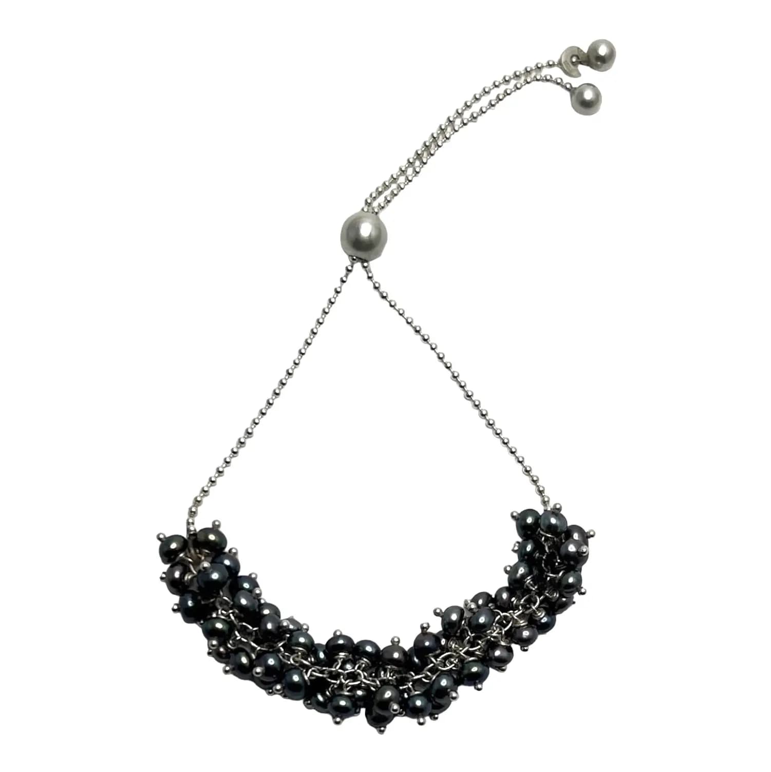 BLACK PEARL BOLO BRACELET