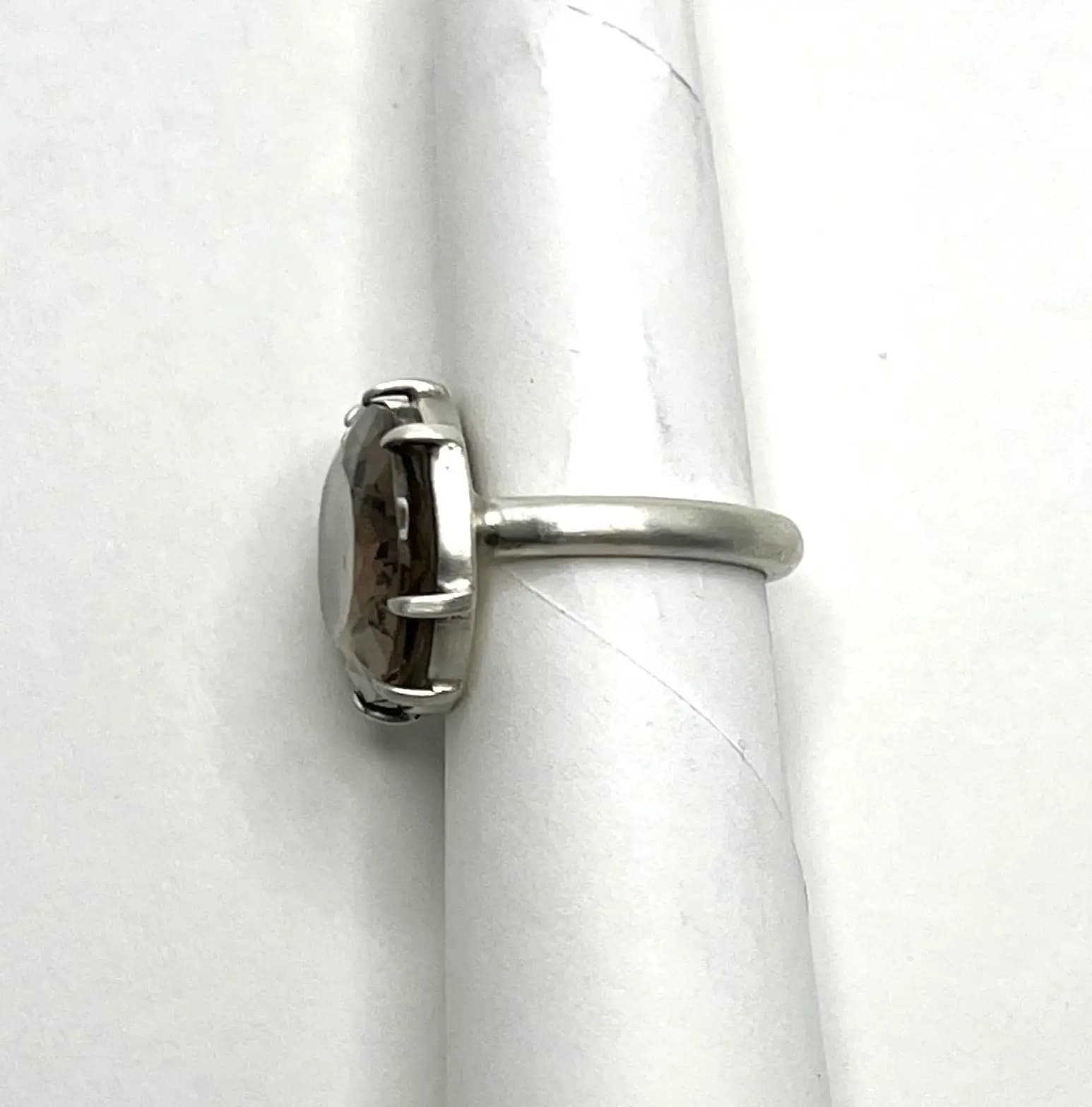 SMOKY QUARTZ EAST WEST RING